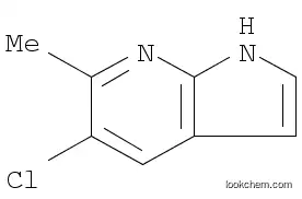 Molecular Structure of 1000340-18-0 (5-CHLORO-6-METHYL 7-AZAINDOLE)